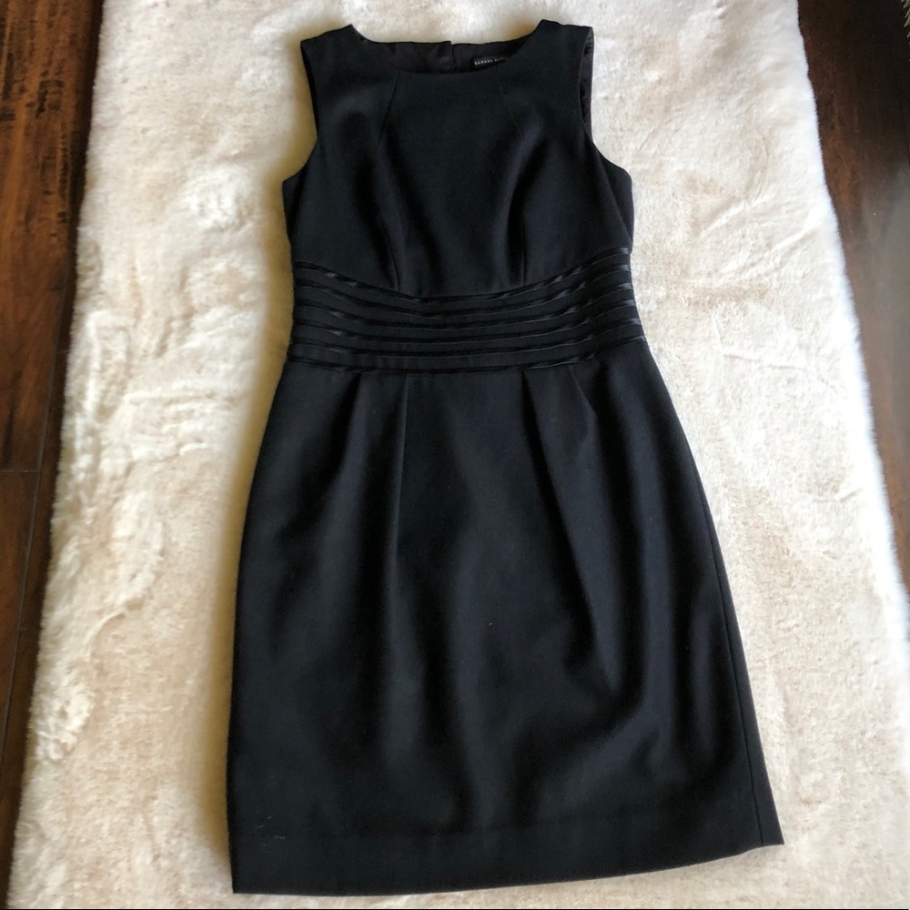 BANANA REPUBLIC wool silk trimmed dress